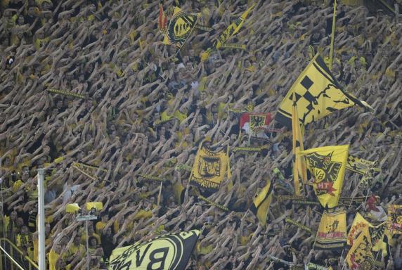 Fans, BVB, Borussia Dortmund, Südtribüne, Arme, Hände, Fans, BVB, Borussia Dortmund, Südtribüne, Arme, Hände