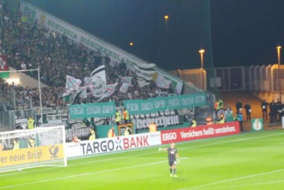 Essen: RWE- und Gladbach-Fans protestieren gegen den DFB