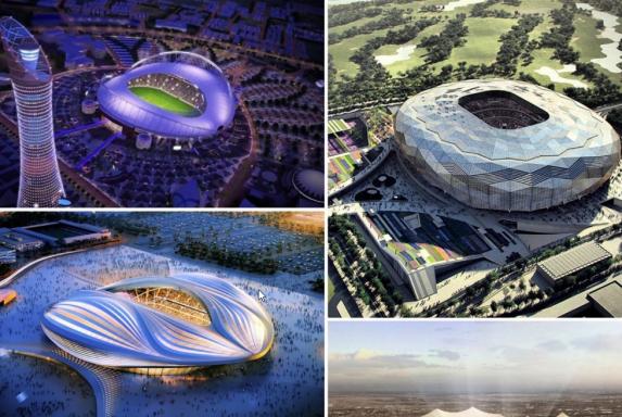 Katars Stadionpläne: Solche Arenen hast du noch nicht gesehen