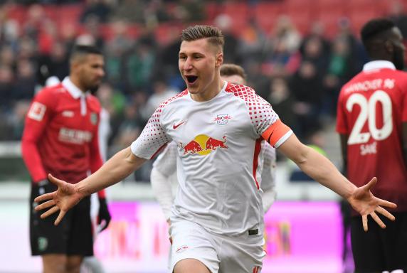 Bundesliga: Leipzig zittert sich zum Sieg in Hannover