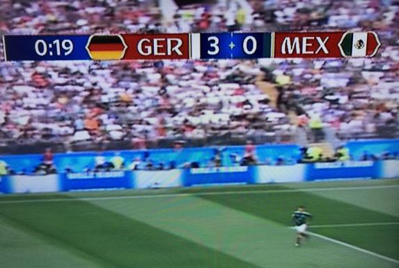 TV-Panne des ZDF: Kurzzeitig stand es 3:0 für DFB-Elf gegen Mexiko 