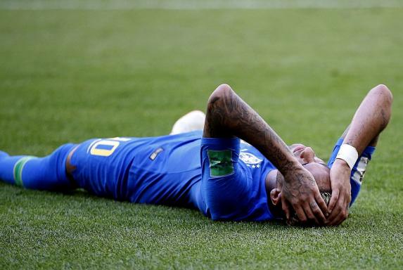 Brasilien: Neymar lag bei WM schon fast 14 Minuten am Boden