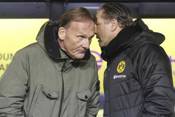 Hans-Joachim Watzke (li.) und BVB-Sportdirektor Michael Zorc.