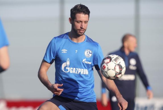 Schalkes Mark Uth im Trainingslager im spanischen Benidorm 2019.