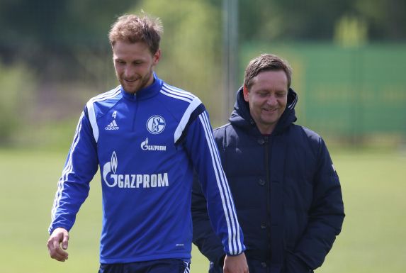 Benedikt Höwedes und Horst Heldt arbeiteten bereits auf Schalke zusammen.