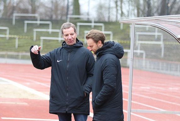 Das neue verantwortliche Duo beim WSV: Trainer Pascal Bieler (r.) und der sportliche Leiter Thomas Richter.