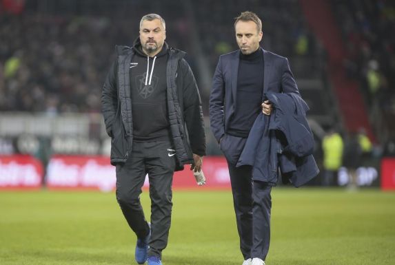 VfL- Trainer Thomas Reis (Bochum) und Manager Sebastian Schindzielorz /