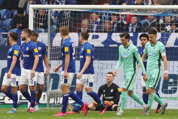 Enttäuschte Schalker: Gegen Hoffenheim reichte es nur zu einem 1:1-Remis.