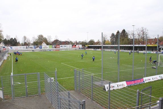 Das Jahnstadion des SC Wiedenbrück könnte in der neuen Saison wieder Regionalliga-Fußball erleben.