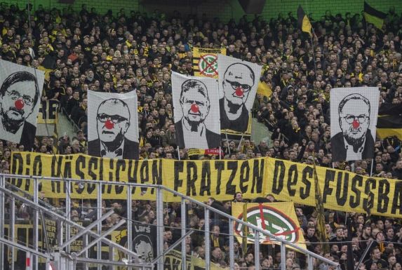 Auch die BVB-Fans beteiligten sich an den Protesten gegen den DFB.