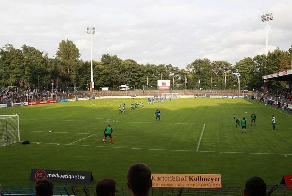 Das Heidewaldstadion des FC Gütersloh.