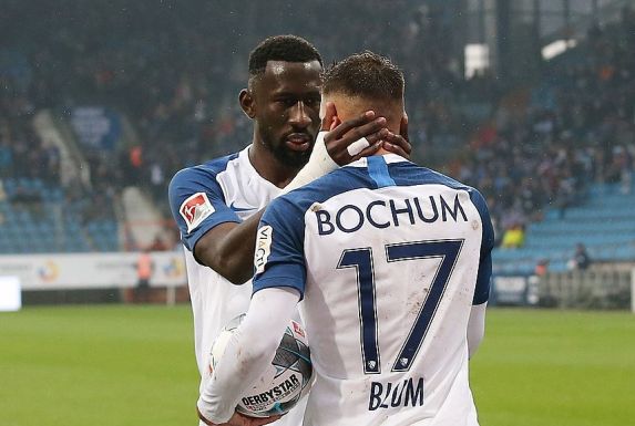 Wurden am heftigsten abgestuft: Die beiden Bochumer Spieler Danny Blum (vorne) und Silvere Ganvoula (