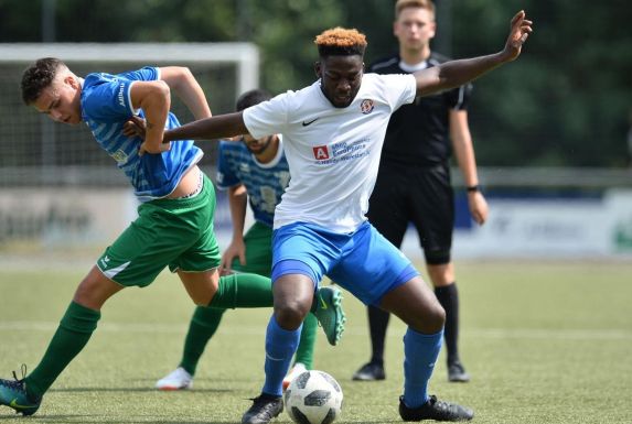 Im Sommer 2018 lief Herne-Zugang Cheick Doumbouya in einem Testspiel für den FSV Duisburg gegen den FC Kray auf.