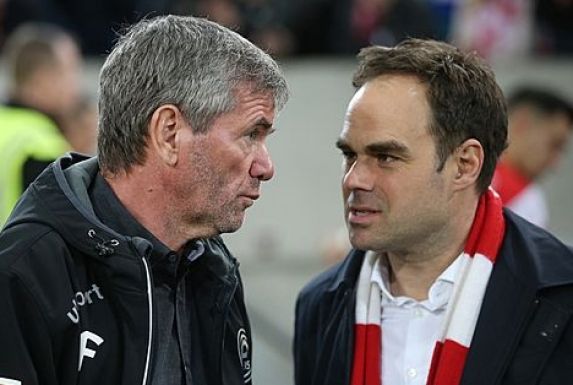 Friedhelm Funkel (links) und Robert Schäfer haben sich bei Fortuna Düsseldorf überhaupt nicht verstanden.