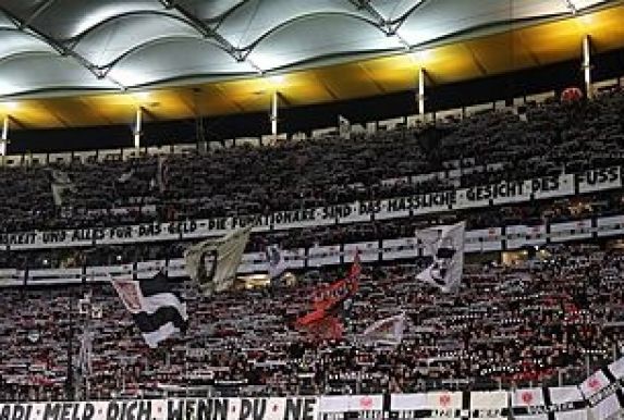 Die Fans von Eintracht Frankfurt.