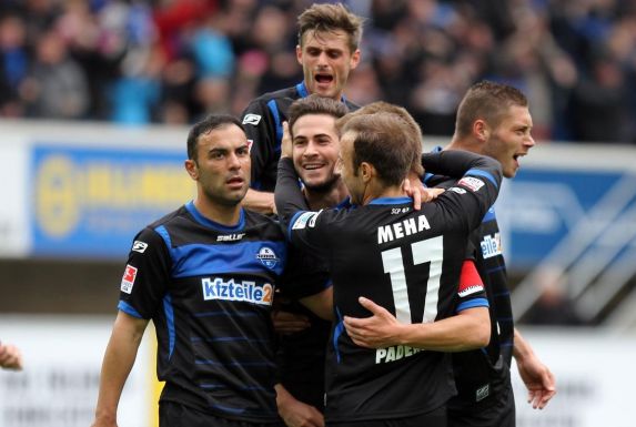 Mahir Saglik (ganz links im Bild) schoss den SC Paderborn einst zum Bundesliga-Aufstieg.