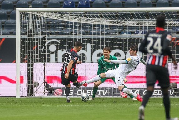 Frankfurts André Silva sorgte für den 1:0-Führungstreffer.