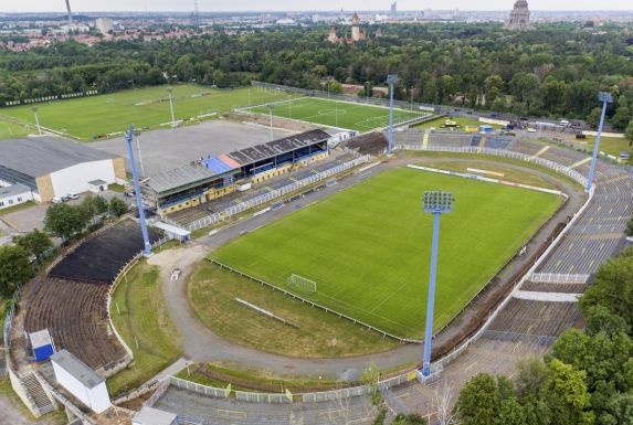 Im Leipziger Bruno-Plache-Stadion findet am Donnerstag das Hinspiel zwischen Lokomotive und dem SC Verl statt.