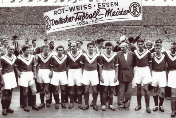 Was für Zeiten: Rot-Weiss Essen wurde 1955 Deutscher Meister.