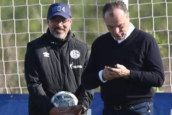 Schalke-Trainer David Wagner und Aufsichtsrats-Boss Clemens Tönnies.