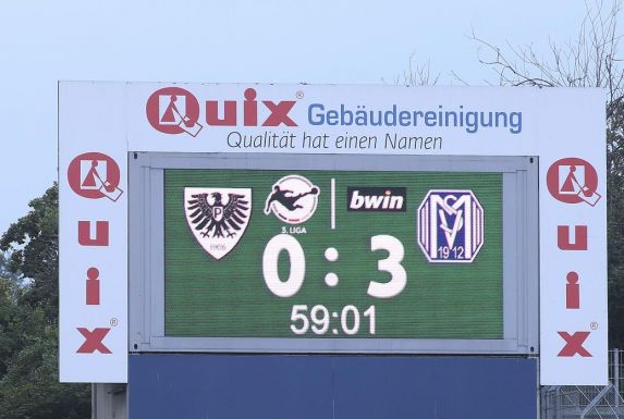 Nach dem 0:3 gegen den SV Meppen stand Preußen Münster als Absteiger in die Regionalliga fest.