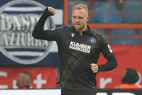 Philipp Hofmann half dem Karlsruher SC mit seinen Treffern die Liga zu halten (