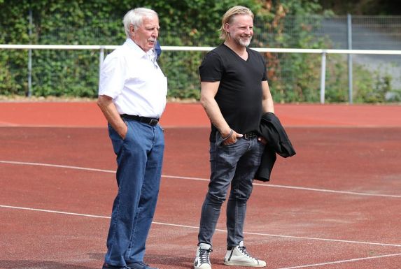 WSV-Gönner Friedhelm Runge (links) mit Sportchef Stephan Küsters.