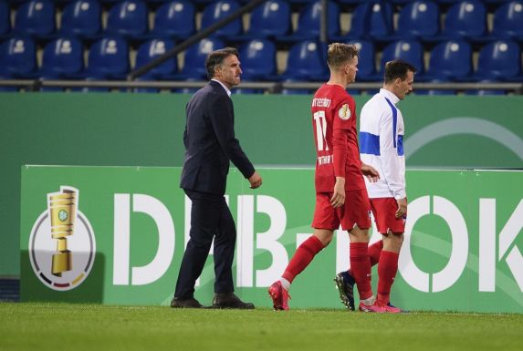 Enttäuschte Gesichter: Hertha BSC flog im DFB-Pokal in Runde eins in Braunschweig (4:5) raus.