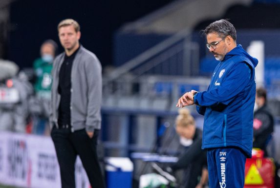 Schalkes Ex-Trainer David Wagner hat (r.) sich zu Wort gemeldet.