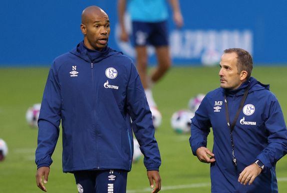 Naldo (l.) und Manuel Baum sollen Schalke aus der Krise führen.