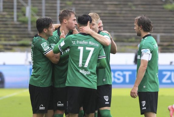 Preußen Münster feierte vor dem Spiel gegen RWE einen deutlichen Sieg gegen Lotte.