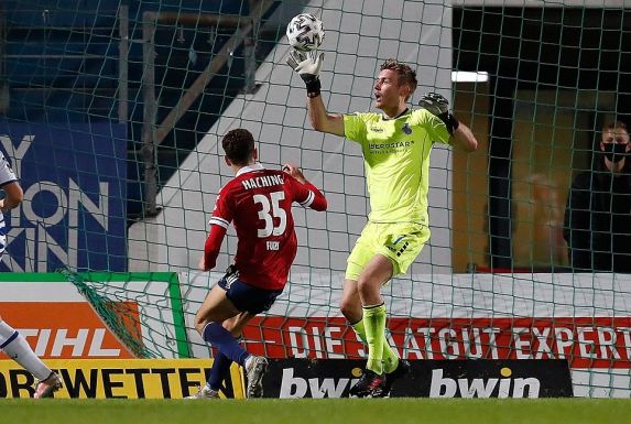 Leo Weinkauf vom MSV Duisburg zeigte gegen Unterhaching eine starke Leistung.
