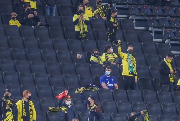 Ein Schalke-Fan hat es in den Dortmunder Signal-Iduna-Park geschafft.