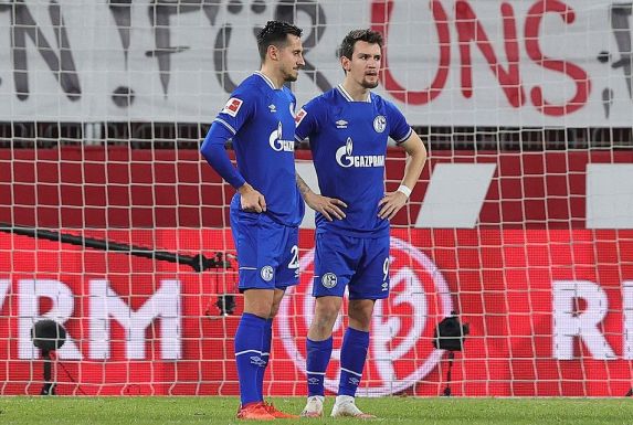 Nachdenkliche Schalke-Profis: Steven Skrzybski (links) und Benito Raman.