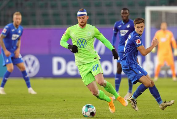 Wolfsburgs Leistungsträger Maximilian Arnold mit Kopfverband.