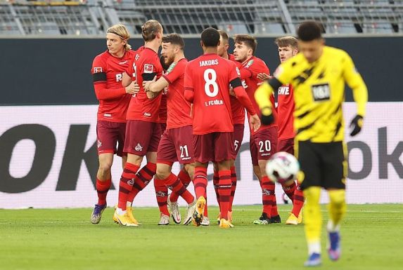 Köln jubelt, Sancho ärgert sich. Am Ende siegte der 1. FC Köln mit 2:1 bei Borussia Dortmund.