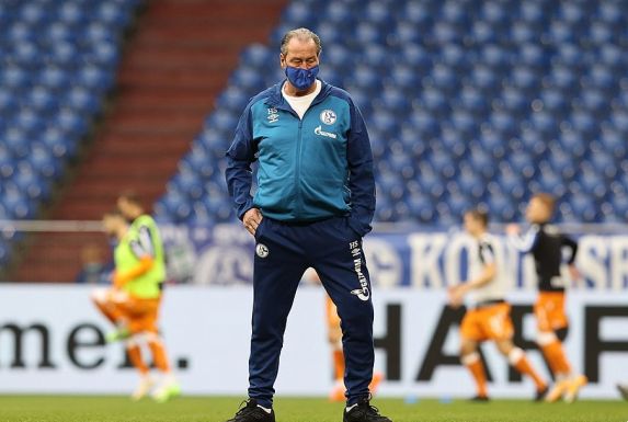 Huub Stevens will sich mit einem Weiterkommen im DFB-Pokal als Schalke-Interimstrainer verabschieden.