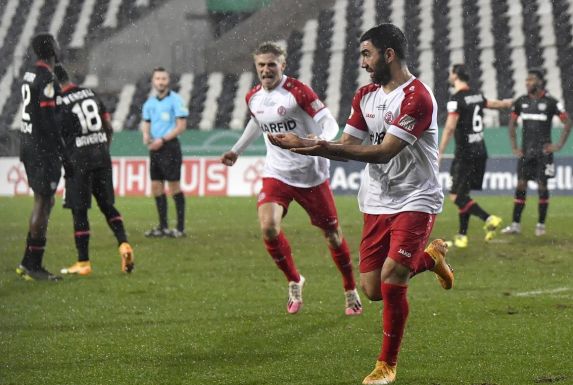 RWEs Oguzhan Kefkir feierte seinen Treffer mit einem besonderen Jubel.