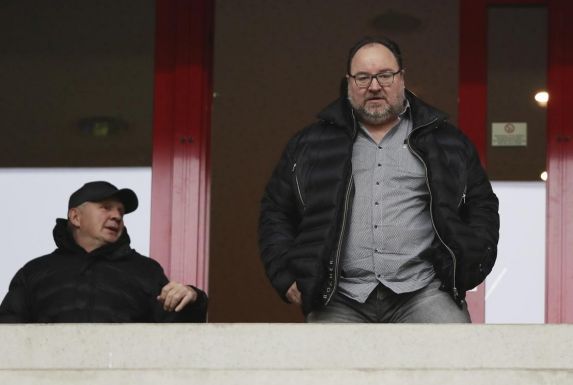 KFC Uerdingens scheidender Investor Mikhail Ponomarev (rechts).