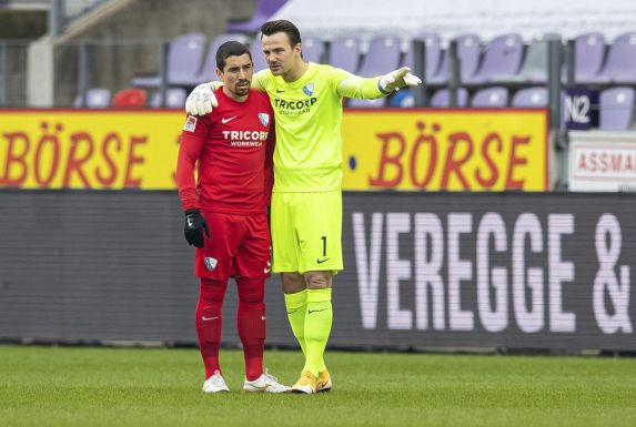 Cristian Gamboa (links) und Manuel Riemann (r.) vom VfL Bochum.