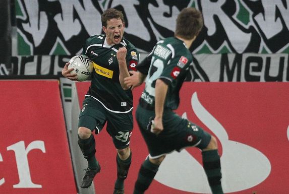 Fabian Bäcker (links) absolvierte auch drei Profispiele für Borussia Mönchengladbach und erzielte einen Treffer.