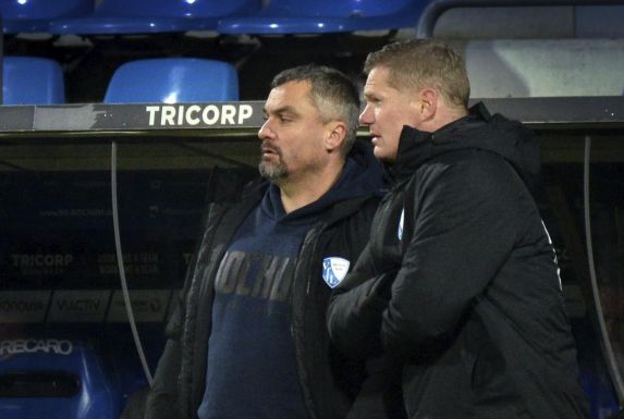 Cheftrainer Thomas Reis und sein Assistent Markus Gellhaus arbeiten beim VfL Bochum auch in Zukunft miteinander.