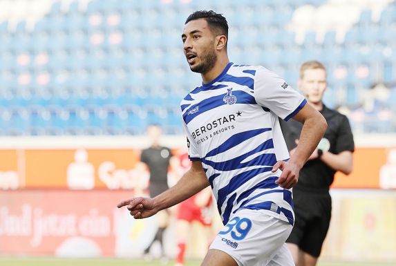 Trug sich in seinem ersten Spiel für den MSV Duisburg gleich in die Torschützenliste ein: Neuzugang Aziz Bouhaddouz.
