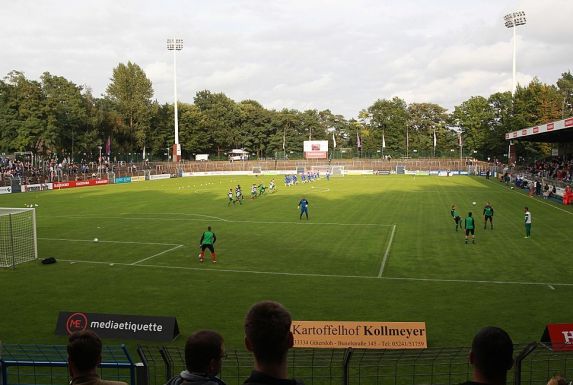 Das Heidewaldstadion in Gütersloh.