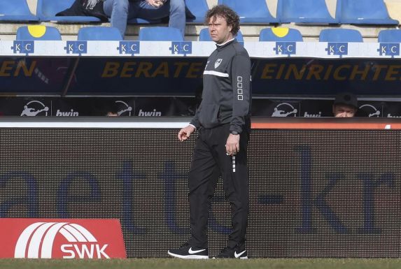 Stefan Krämer, Trainer des KFC Uerdingen, wird gegen Saarbrücken nicht auf der Bank sitzen.
