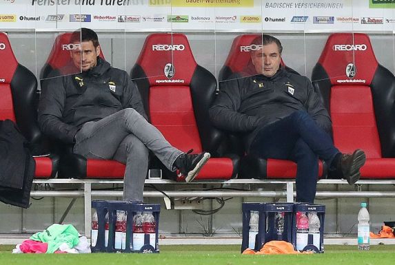 Von links: Dortmunds Sebastian Kehl (Leiter der Lizenzspielerabteilung) und Michael Zorc (Sportdirektor).