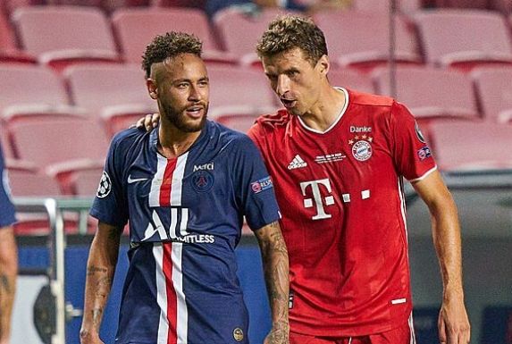 Neymar und Thomas Müller werden sich im April in zwei packenden Viertelfinalspielen wiedersehen.
