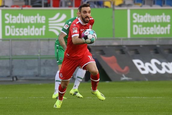 Ist nach seiner Rückkehr von der türkischen Nationalmannschaft positiv auf das Corona-Virus getestet worden: Kenan Karaman von Fortuna Düsseldorf.