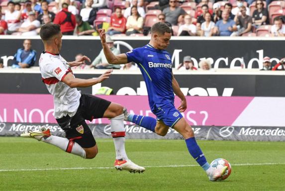 Bundesliga: Leverkusen siegt in Unterzahl in Stuttgart