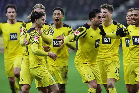 BVB dreht Spiel in Frankfurt: Dortmund feiert zwei späte Tore